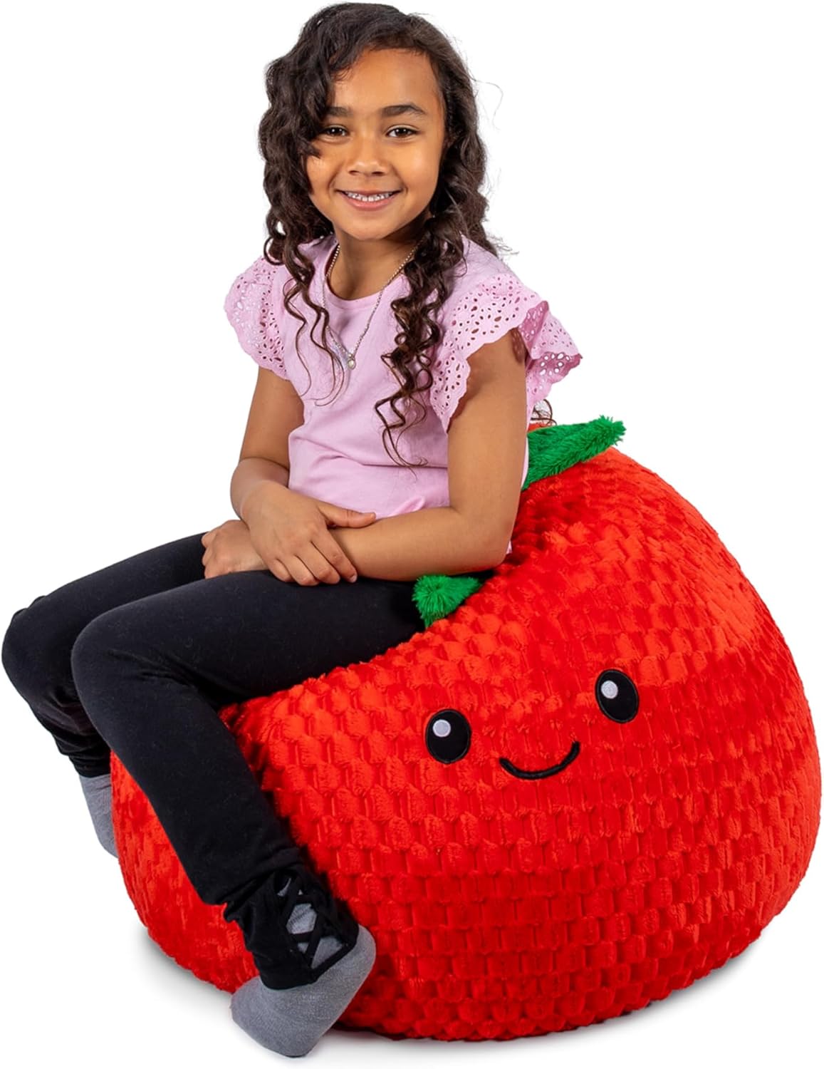 Big Joe Classic Bean Bag Chair, Spicy Lime Smartmax, Durable Polyester Nylon Blend, 2 feet Round