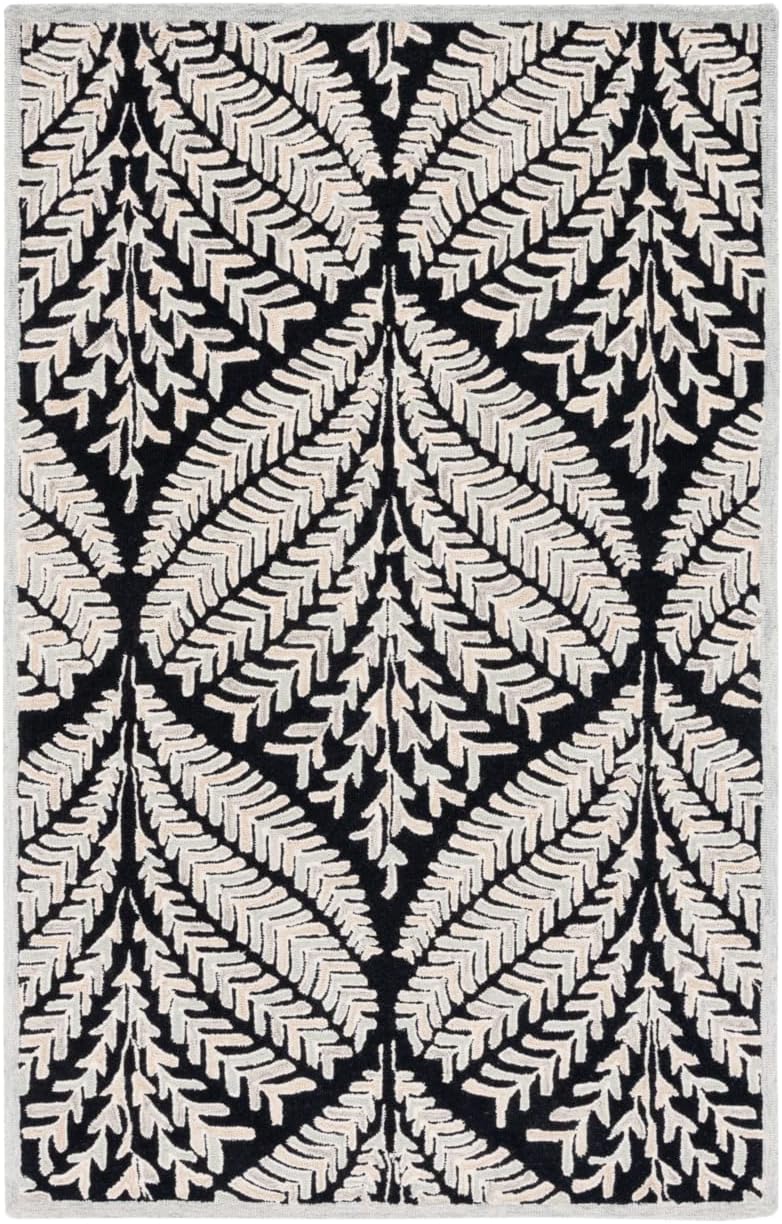 SAFAVIEH Capri Collection Runner Rug - 2'3" x 7', Ivory & Green, Handmade Wool, Ideal for High Traffic Areas in Living Room, Bedroom (CPR208B)