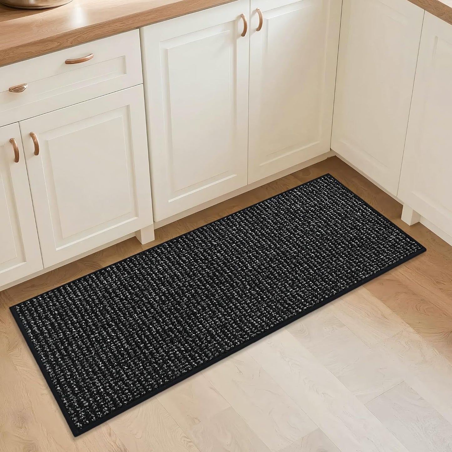 BEQHAUSE Kitchen Rugs and Mats 2PCS, Non-Slip Kitchen Mats for Floor, Absorbent and Stain Resistant Kitchen Runner, Machine Washable Rugs for Kitchen, Laundry & Sink, 24"x36"+24"x60", Green