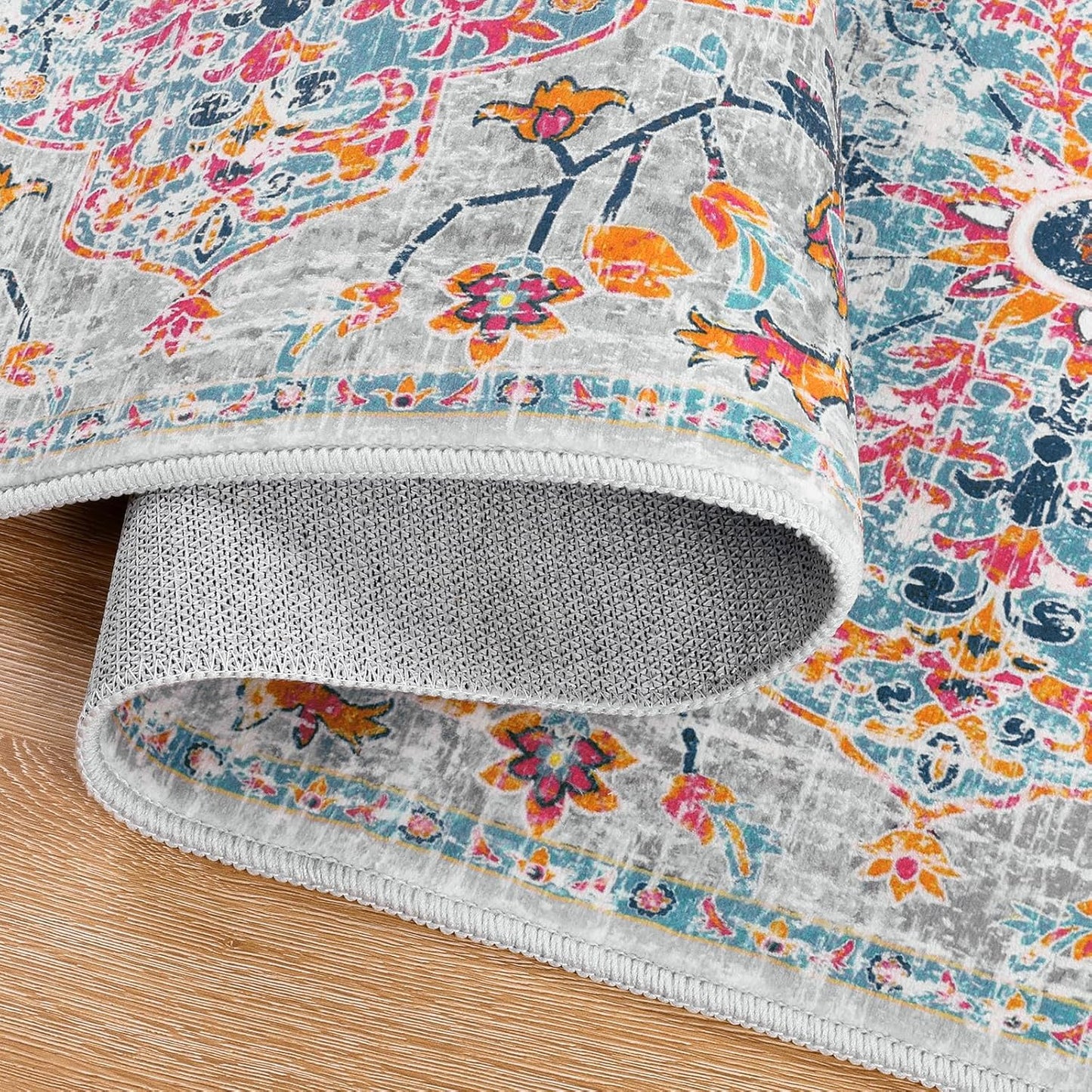 Pauwer Boho Hallway Runner Rug 3x10 Washable Entryway Area Rugs Non Slip Farmhouse Vintage Floor Mat Long Carpet Runner for Hallways Laundry Room Kitchen Bathroom Bedroom