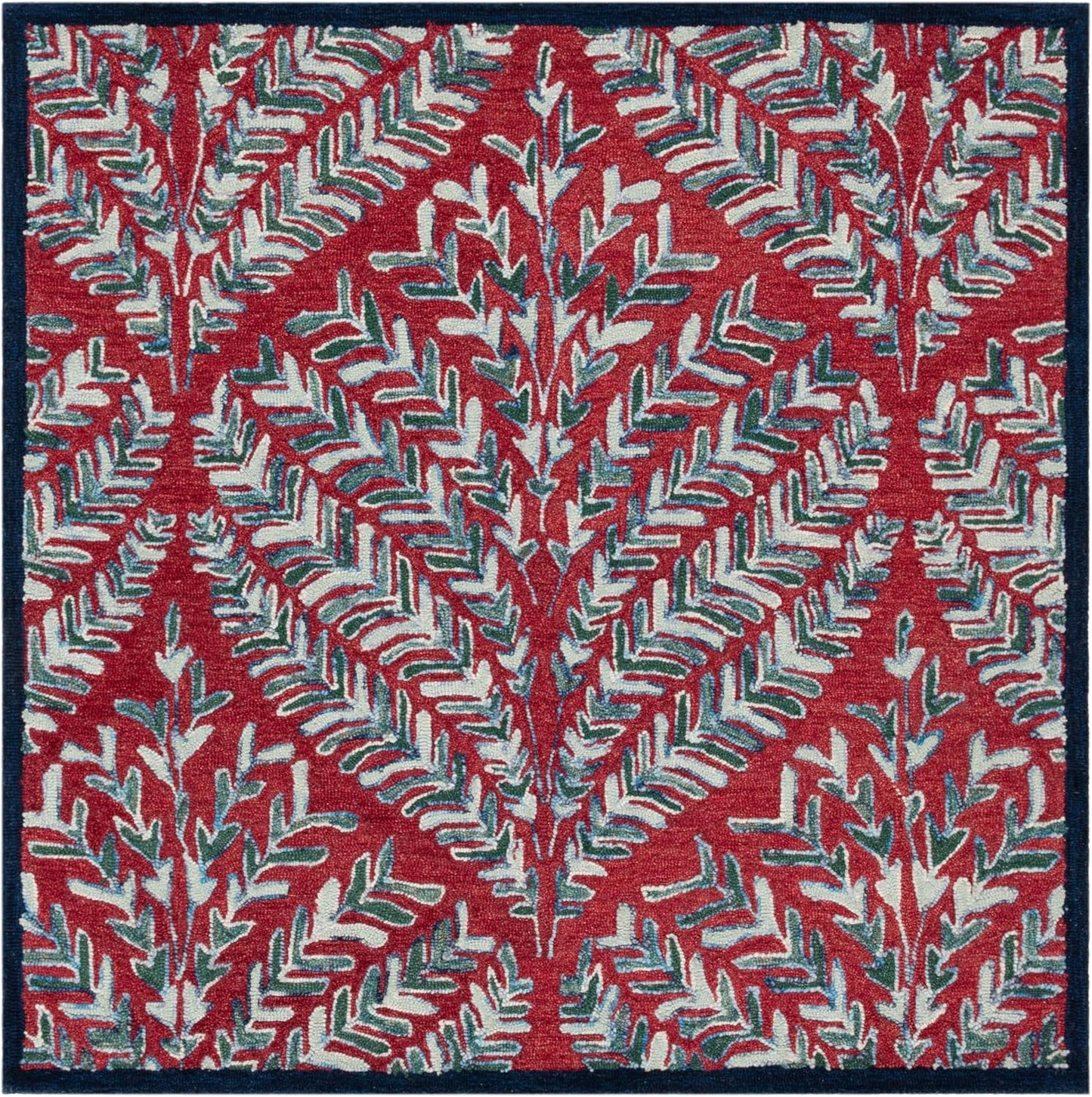 SAFAVIEH Capri Collection Runner Rug - 2'3" x 7', Ivory & Green, Handmade Wool, Ideal for High Traffic Areas in Living Room, Bedroom (CPR208B)