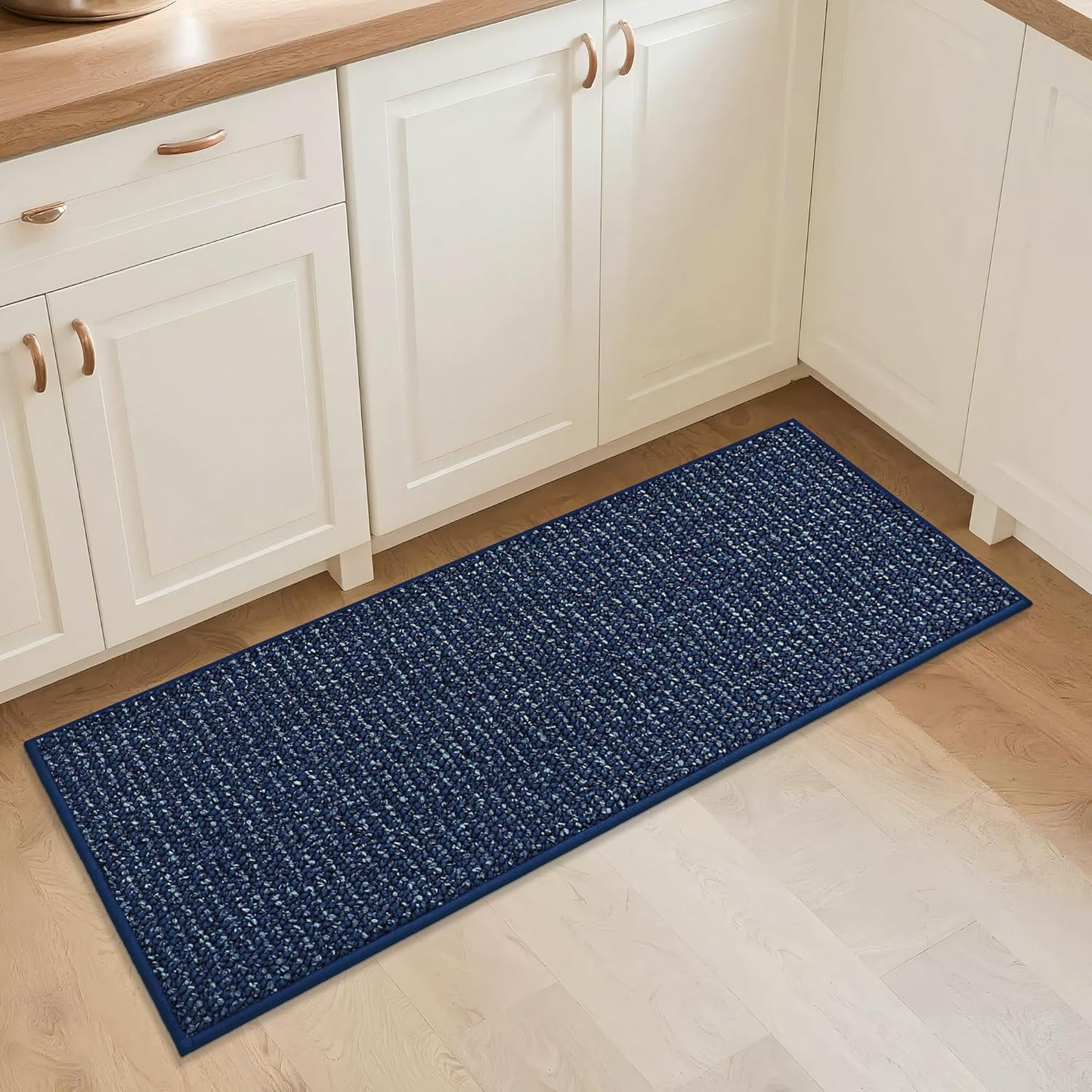 BEQHAUSE Kitchen Rugs and Mats 2PCS, Non-Slip Kitchen Mats for Floor, Absorbent and Stain Resistant Kitchen Runner, Machine Washable Rugs for Kitchen, Laundry & Sink, 24"x36"+24"x60", Green