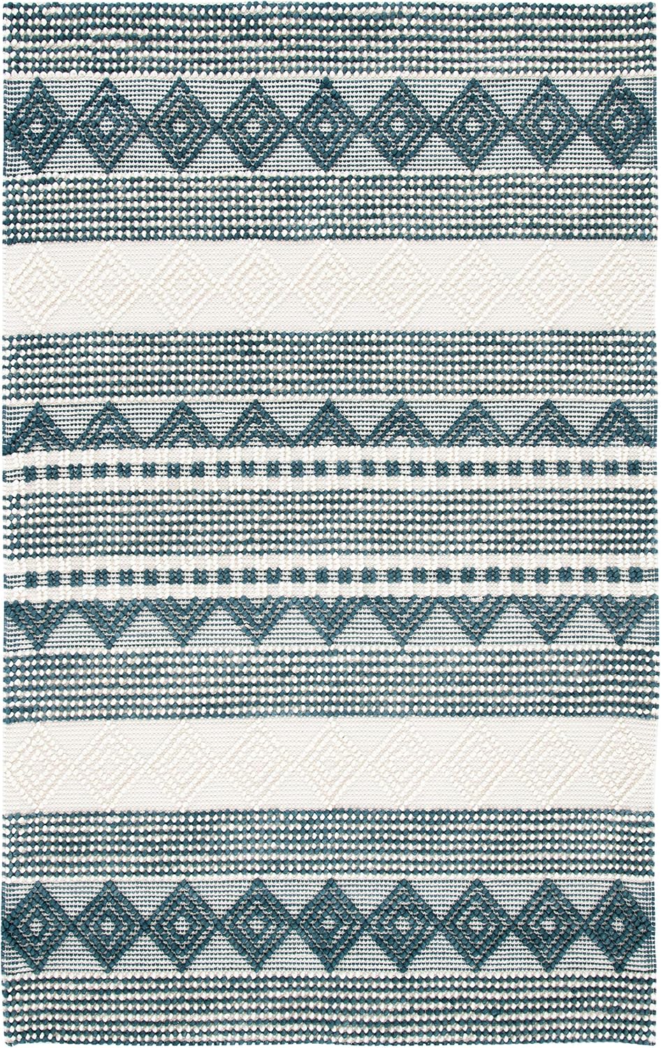 SAFAVIEH Natura Collection Runner Rug - 2'3" x 8', Beige & Ivory, Handmade Moroccan Boho Tribal Wool & Cotton, Ideal for High Traffic Areas in Living Room, Bedroom (NAT102B)